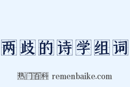 两歧的诗学组词是什么意思的图片